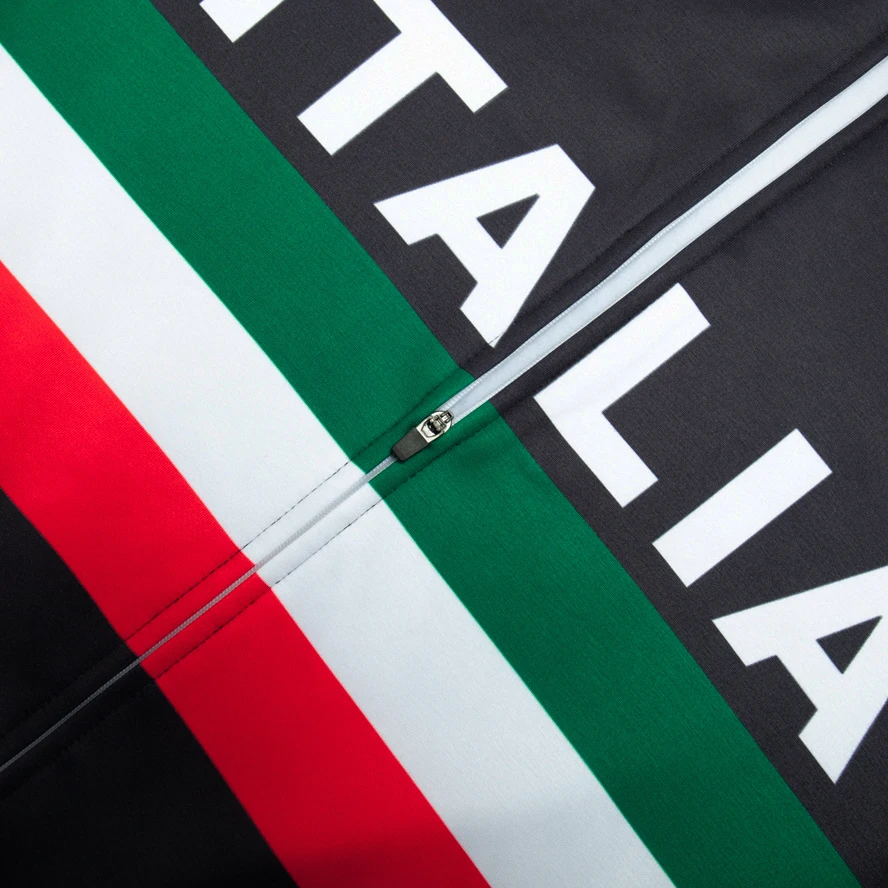 Winter 2027 ITALIA Radsportjacke UAE Fahrradtrikot Hose Herren Damen Thermo-Fleece Ropa Ciclismo Fahrradtrikot Hose Bekleidung – Detail 3