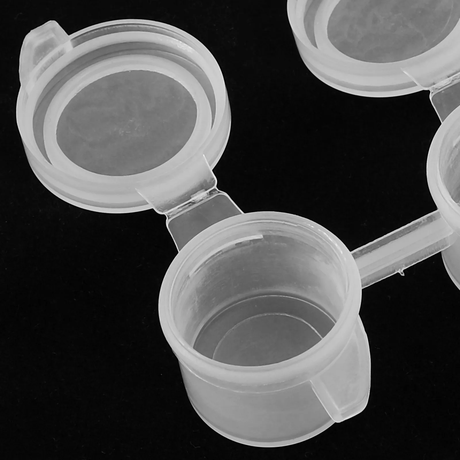

5Pcs Empty Paint Cup Pots Clear Plastic Paint Storage Containers for Watercolor Painting Compact Light Weight Pe Material
