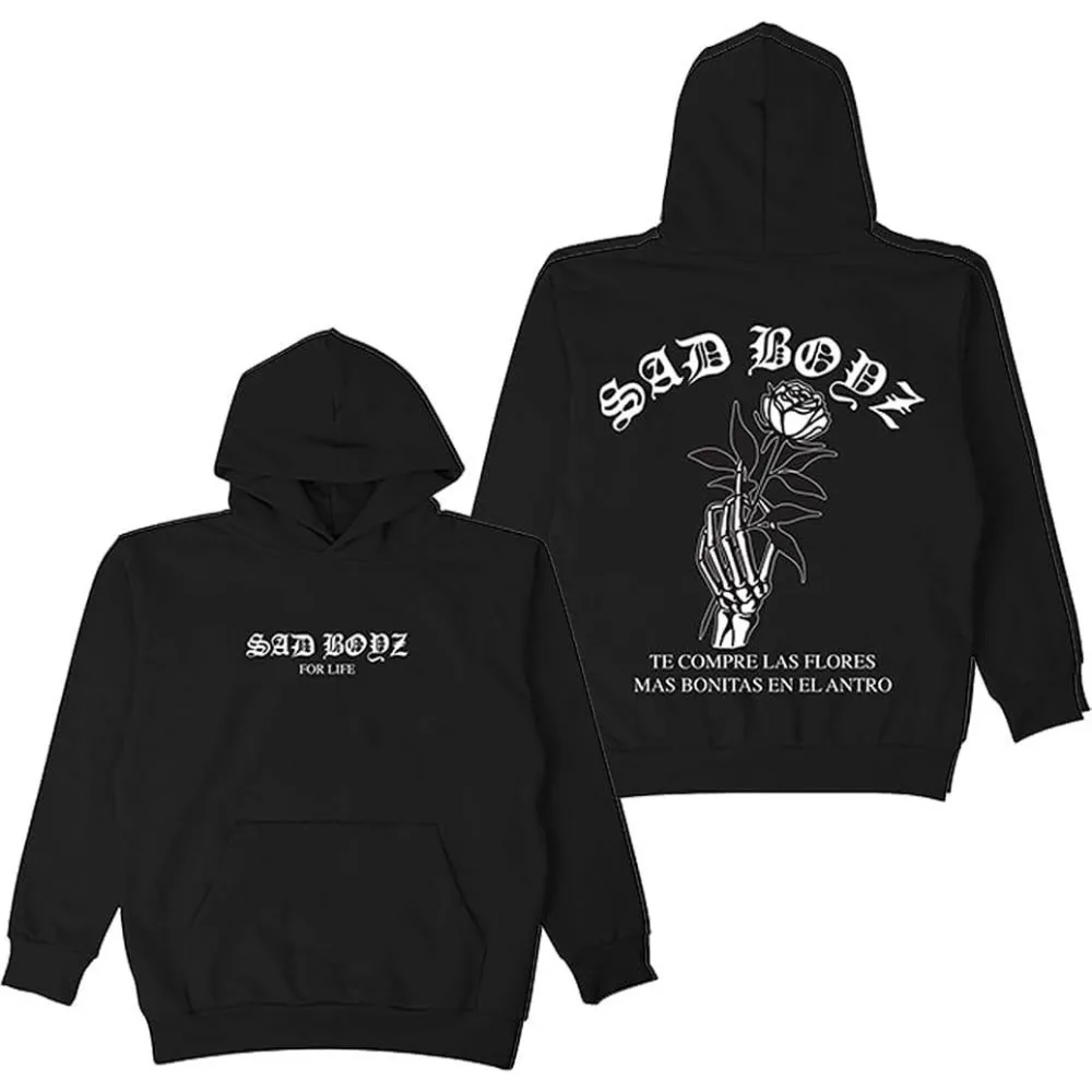 

Junior H SAD Boyz Las Flores Merch Hoodies Unisex Hooded Sweatshirt Casual Clothing