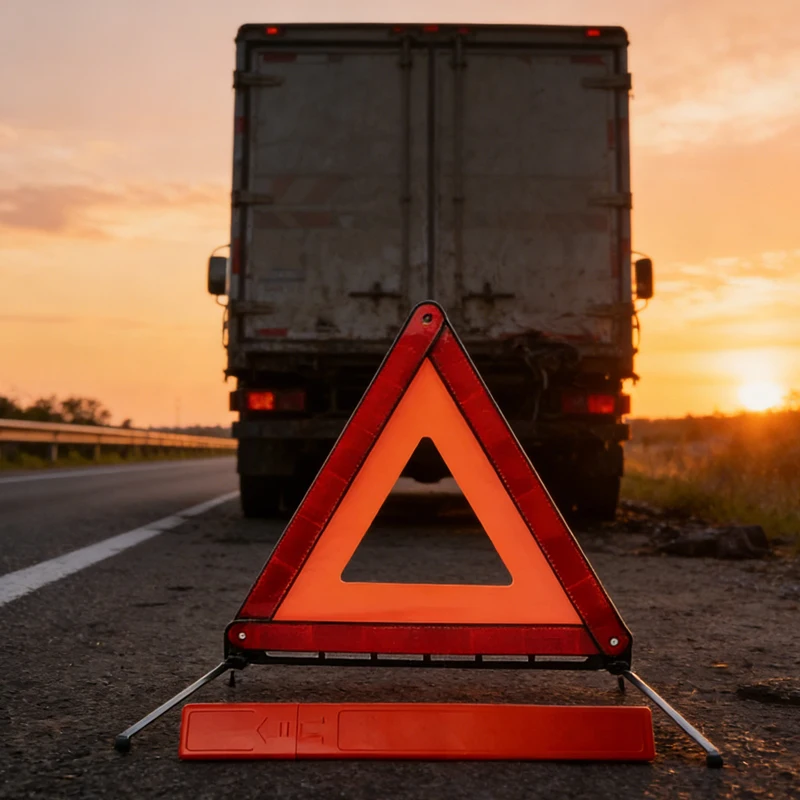 

Reflective Triple Triangle Car Warning Sign Foldable Emergency Warning Triangles Breakdown Board Safety Roadside Hazard Signs