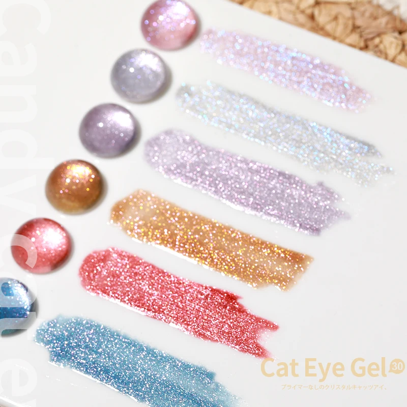 AS Crystal Cat Eye Gel smalto per unghie olografico UV Soak Off Gel lacca Gel ibrido magnetico vernice per Manicure