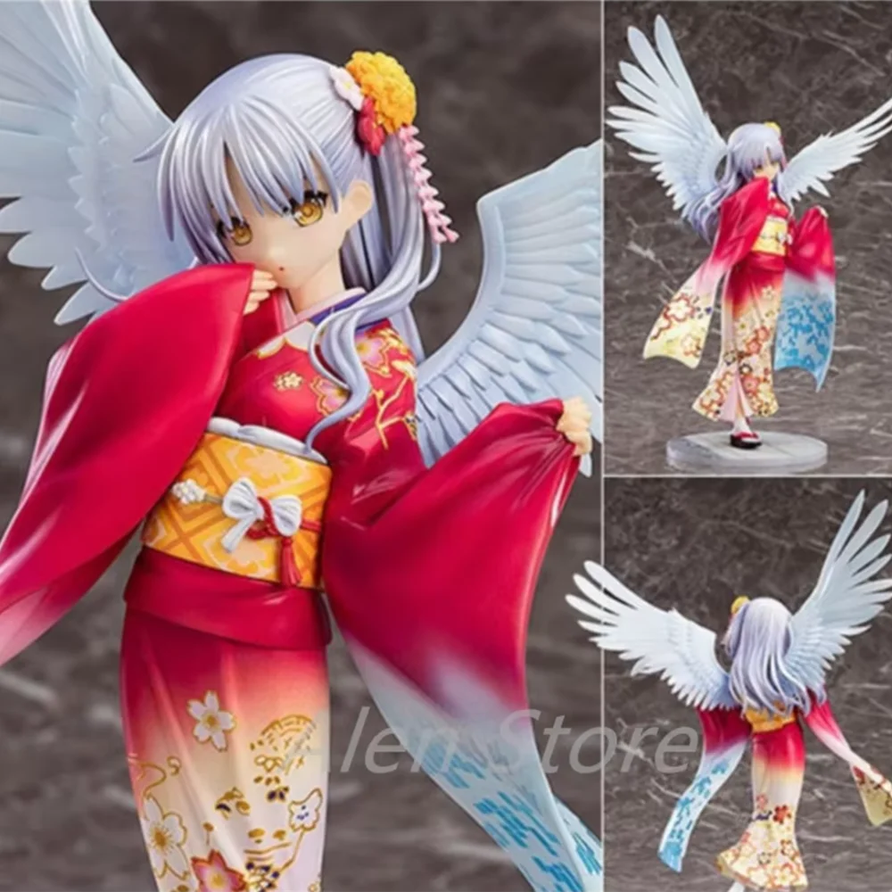 Figura de Acción de Anime Angel Beats, Tachibana Kanade, Modelo Coleccionable de PVC, Versión Kimono Regalo de Cumpleaños