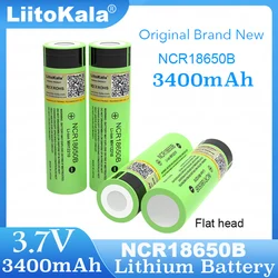 LiitoKala New Original NCR18650B 3.7v 3400mAh 18650 Lithium Rechargeable Battery 4.2v For Flashlight Energy storage batteries