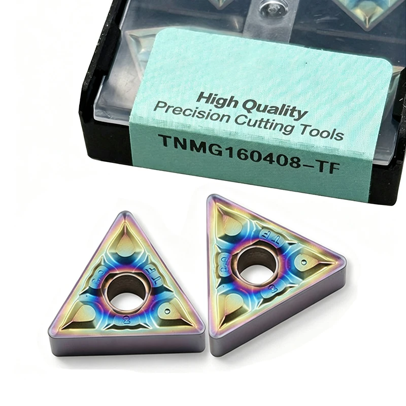 Triangular Turning Insert TNMG160404-TF TNMG160408-TF Color-Coated Hardened Steel External Turning Insert