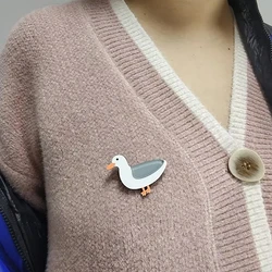 Seagull Brooch Women's Interesting Acrylic Jewelry Gift for Boys and Girls Accessories