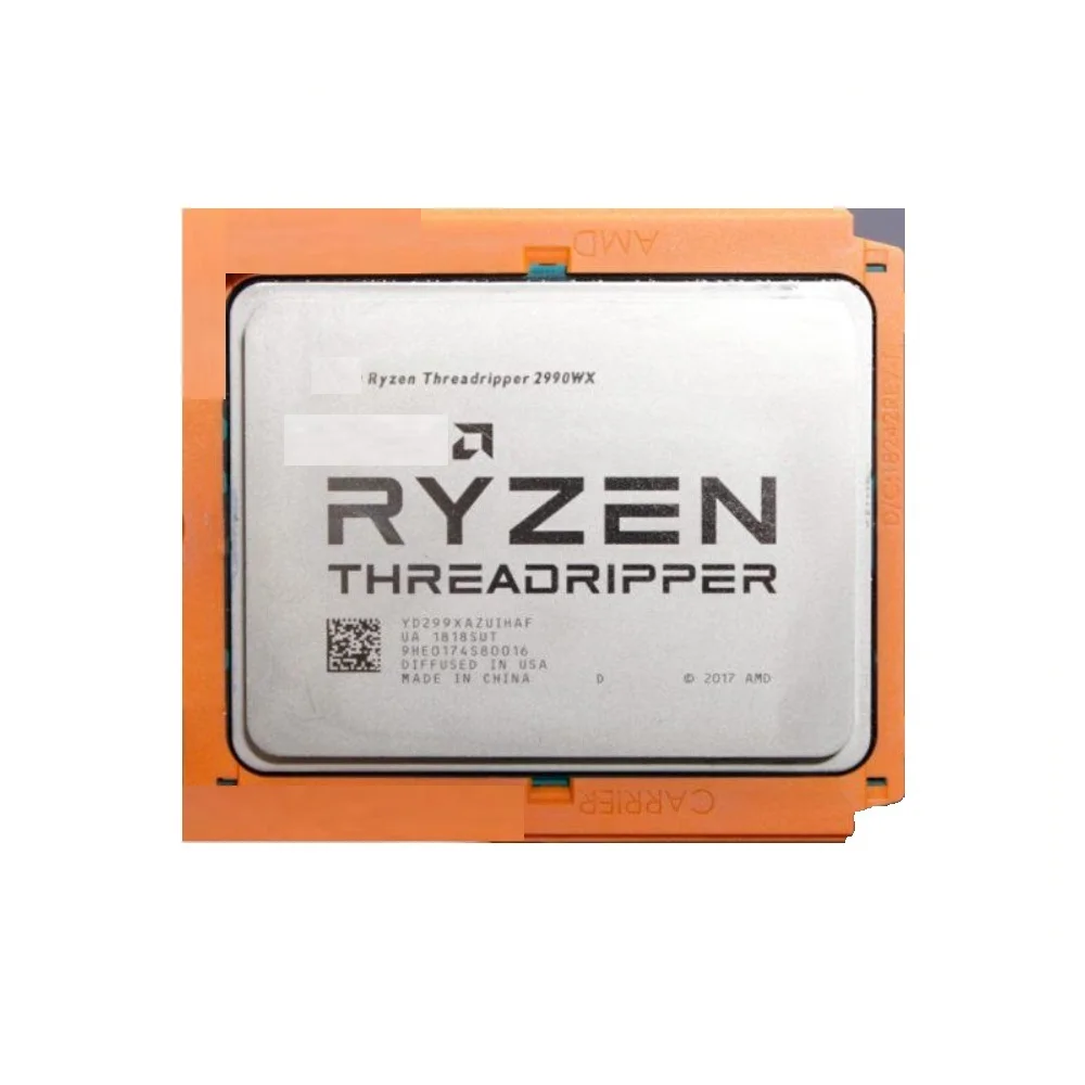 

Bulk Ryzen Threadripper 2990WX Processors 3.0GHz 32 Cores 64 Threads CPU X99 Max 4.2GHz PCIE3.0 250W Support DDR4 2933