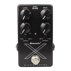 Demon fx-Micro tubes X Bass Effekt Pedal, Overdrive Pedal, neu