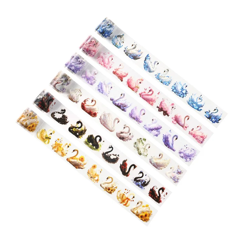 شريط خيمة حلم البجعة ، قطع فيلم خيمة تصنعه بنفسك ، ملصق مقاوم للماء للحيوانات الأليفة ، مادة سكرابوكينغ ، لفة واحدة