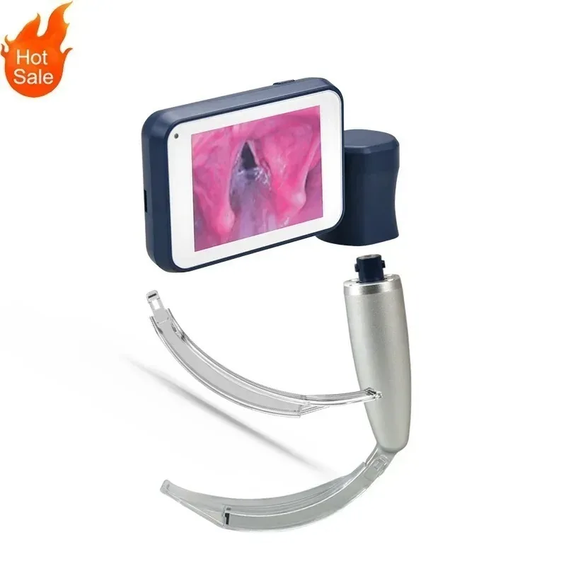 BESDATA Portable Rigid Intubation Pediatric Video Laryngoscopy Disposable Laryngoscope for adult and pediatric