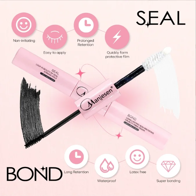 one pcs Eyelash glue and sealant, waterproof, 72-hour strong adhesion, no glue residue, fast-drying glue for quick application.