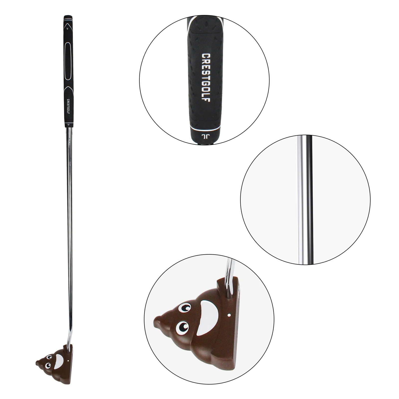 Funny Golf Putters for Men & Women Right Handed 35 Inches Brown Color