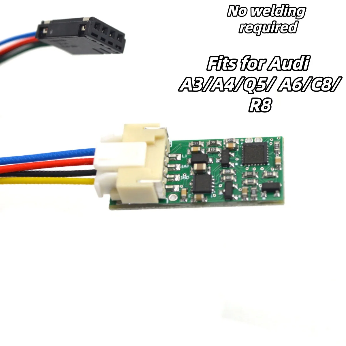 Solder-free steering wheel decoder fits for Audi A3 A4 Q5 A6 C8 R8
