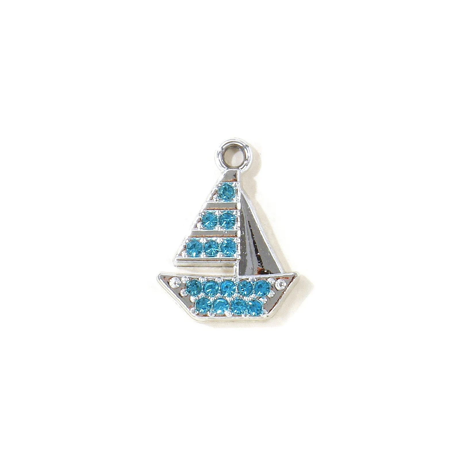 10 Stück Neue Blaue Strass-Ozean-Schmuckanhänger Silberfarbene Zinklegierung Muschel-Schildkröten-Anhänger für Frauen DIY Halsketten-Schmuck – Detail 8