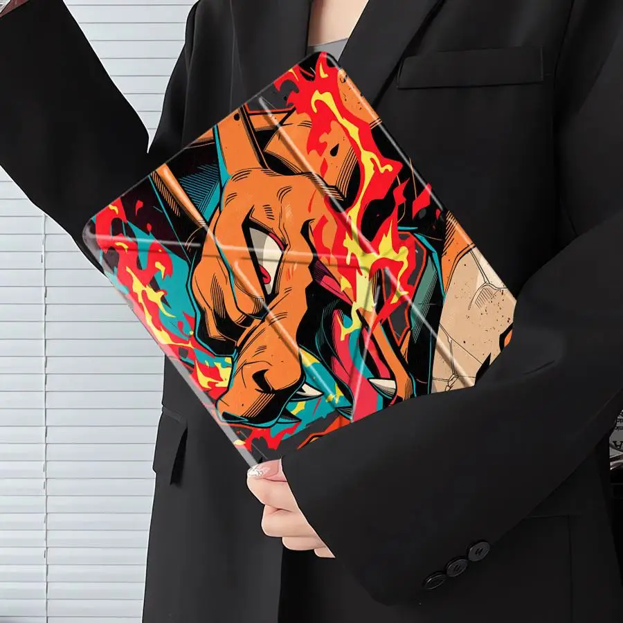 

Cool Charizard Pokemon Holder Cover Tablet Case For iPad Pro 2025 Pro 11th 10th 9th 8th 7th 12.9inch Mini 6 7 Air 4 5 M3 M2 1 2