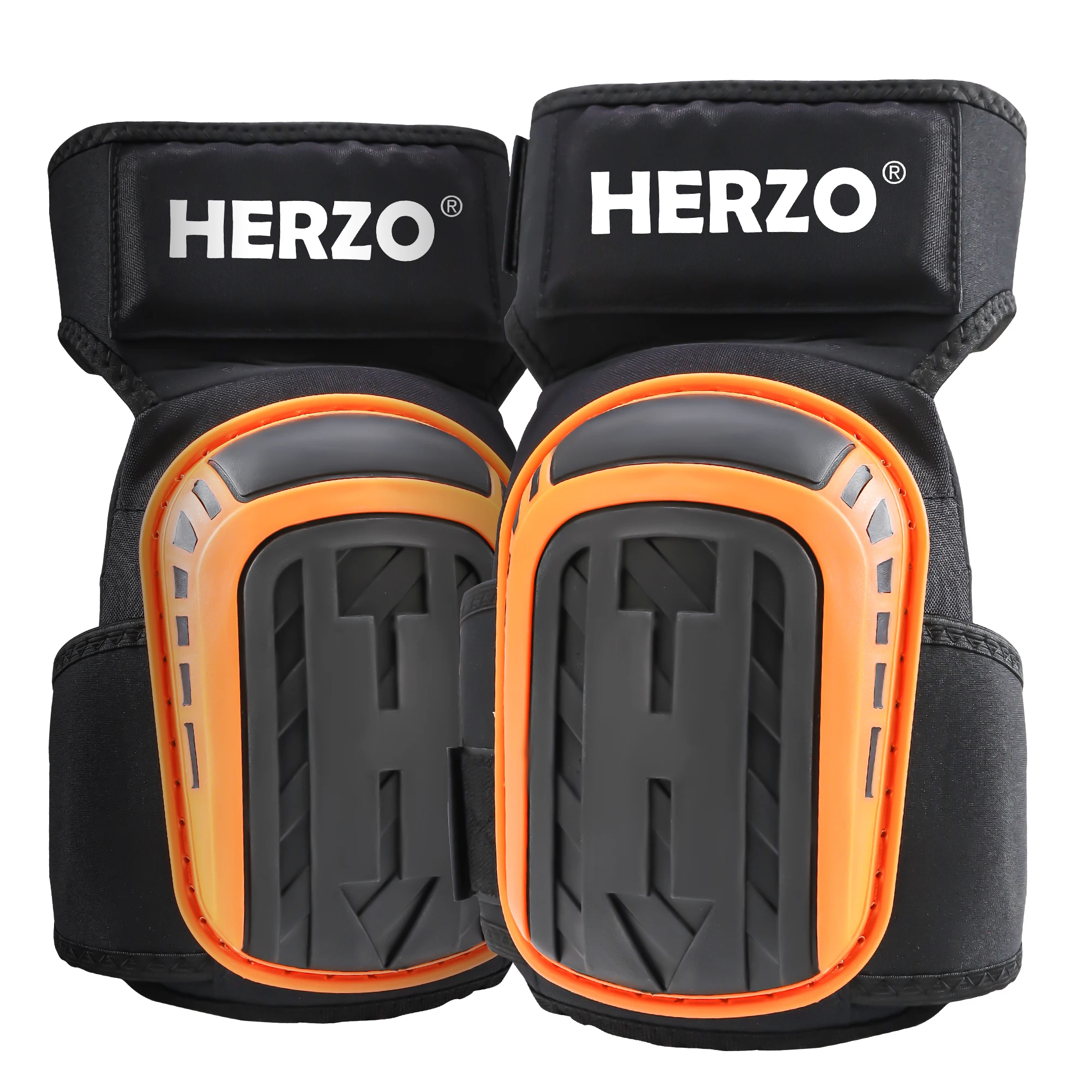 HERZO Industrial Knee Pads, Knee Protection with Adjustable Velcro, Sponge Padding & Breathable Mesh for Comfort & Heat Dissipat