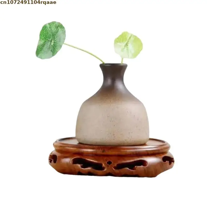 

2 Types Miniature Bonsai Holder Plant Decor Shelf Standing Flower Base Tea Sets Pedestal Vase Flower Pot Sorting Table Stand