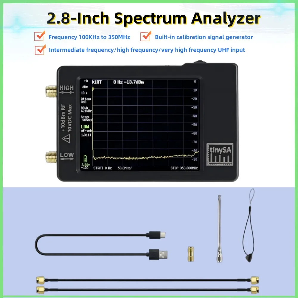 yZ[zTinySA 100khz-960mhz XyNg AiCUA2.8 C`ʒg/g/g UHF AiCU