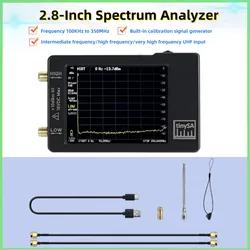TinySA 100khz-960mhz Spectrum Analyzer, 2.8-inch Screen Mid-Frequency/High-Frequency/Very High-Frequency UHF AnaLyzer