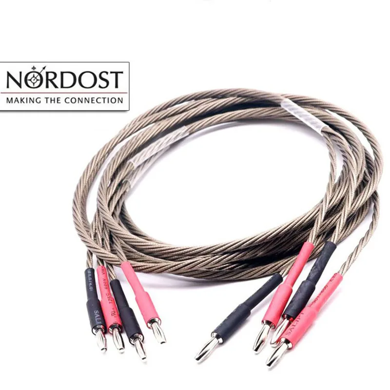 Music Ribbon Factory Original Piaoding Odin Silver Plated 8-core Braided Audio Speaker Cable Speaker Connection Cable