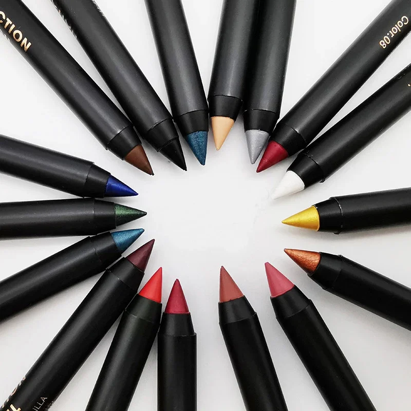 Waterproof Matte Eyeliner Pencil Long Lasting Not Blooming No Fade Color Smooth Colorful Eyeliner Gel Pen Eye Makeup Cosmetic