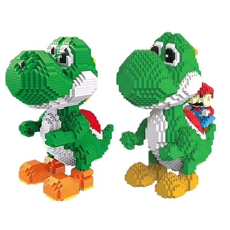 New Kawaii Building Blocks Yoshi Assembly Model Diy Educational Leisure Stress Relief Game Adult Children'S Collection Toy Gifts