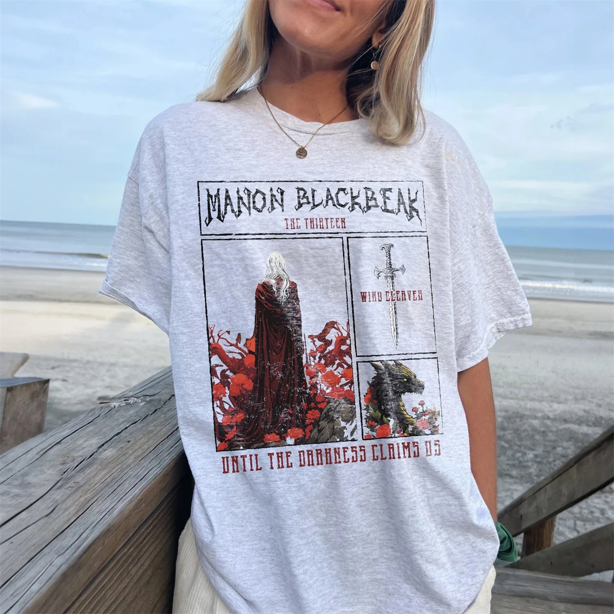 Manon Blackbeak Shirt Shirt Fantasy Apparel Y2K Top Cotton Oversize The Thirteen Shirt Abraxos Licensed Throne Of Glass Top Tee