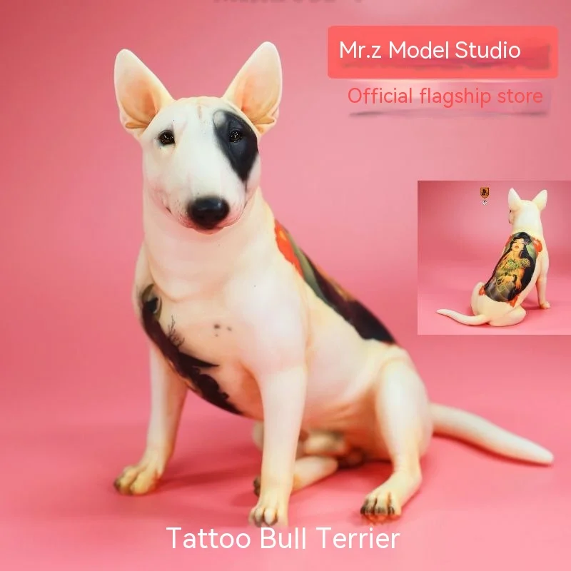 

Mr.Z Studio 1:6 Tattoo Bull Terrier Dog Pet Figure Canidae Animal Model Gifts