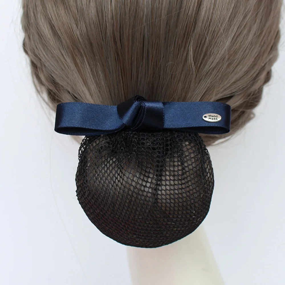 蝶ネクタイ付き合金ヘアネット,ポータブルボウノット,クリップカバー,ヘアアクセサリー