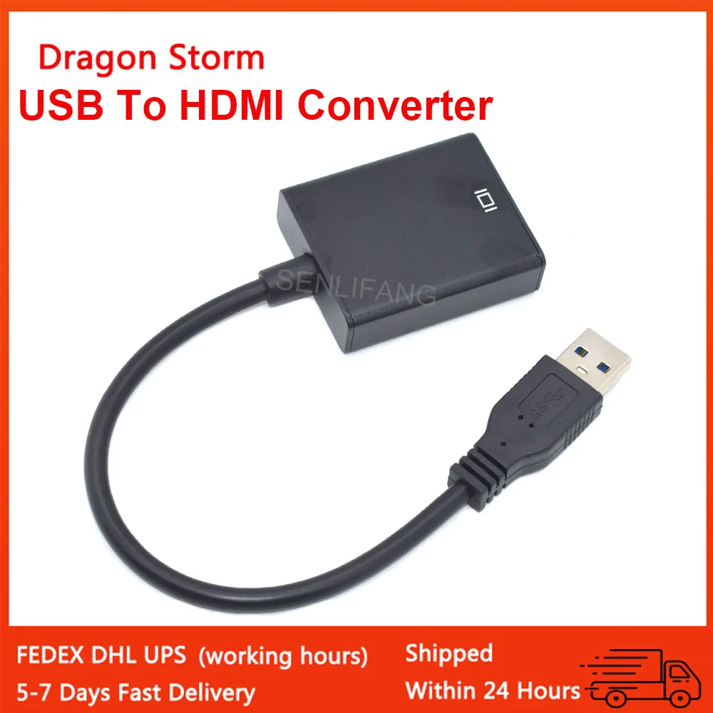 1080P New USB 3.0 To HDMI-Compatible Converter For PC Laptop Projector HDMI Adapter Cable 60Hz