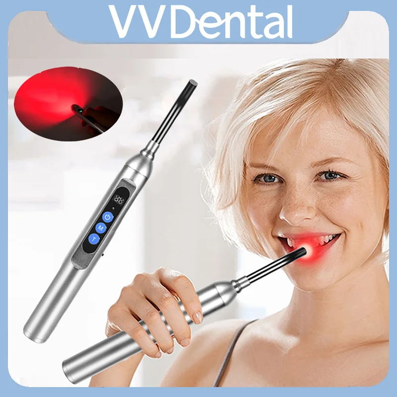 VVDental Red Light Therapy Cold Sore Instrument Teeth Pain Sore Canker Lip Gingivitis Joint Ear Nose Infrared Treatment Device