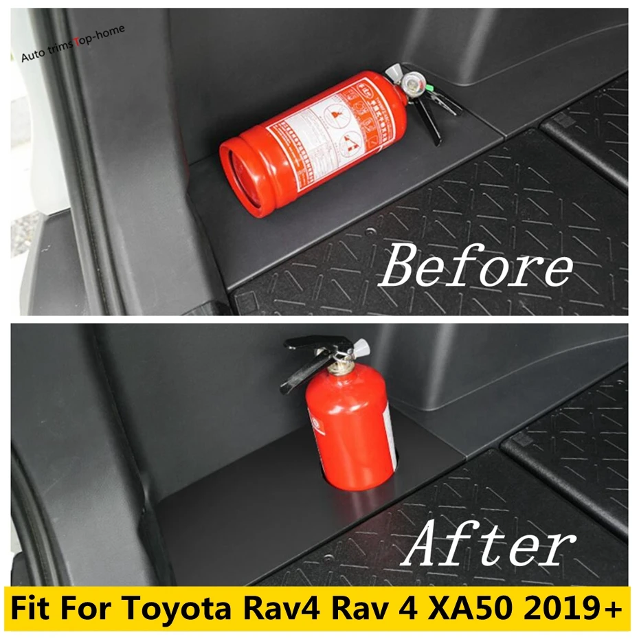 

Trunk Box Fire Extinguisher Cup Holder Support Case Decor Panel Cover Kit For TOYOTA RAV4 RAV 4 XA50 2019 - 2024 Car Accessories