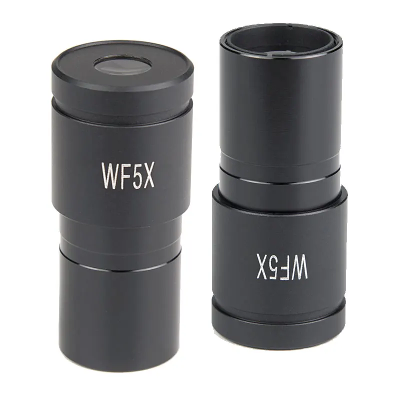 2 PCS Biological Microscope Eyepiece 23.2mm Mounting 5X/20mm Wide Angle Eyepiece