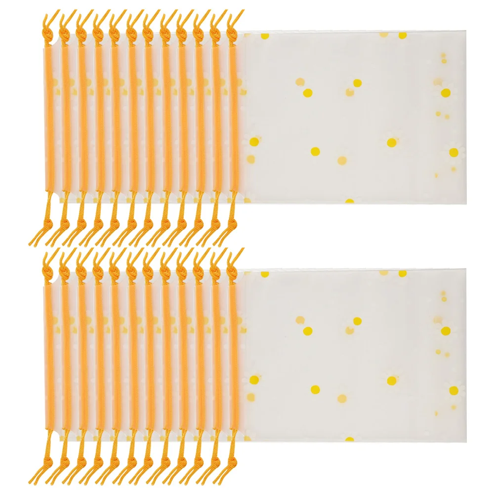 

100 Pcs Small Daisy Storage Bag Travel Packing Bags Shoes Drawstring Eva Clothing Pouch Transparent Reusable