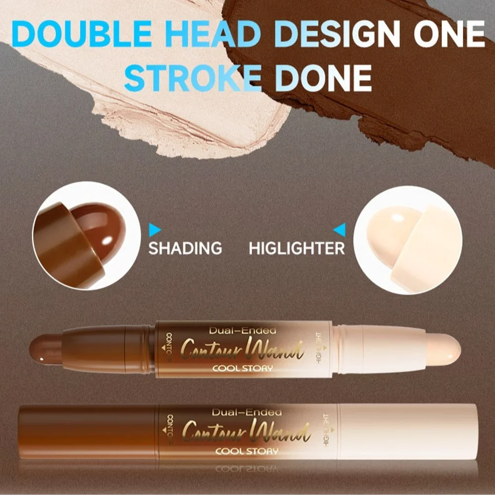 

﻿6 Colors High Gloss Pearl Contouring Stick Face Brightening Sleeper Silkworm Pen Matte Finish Face Contour Shadow