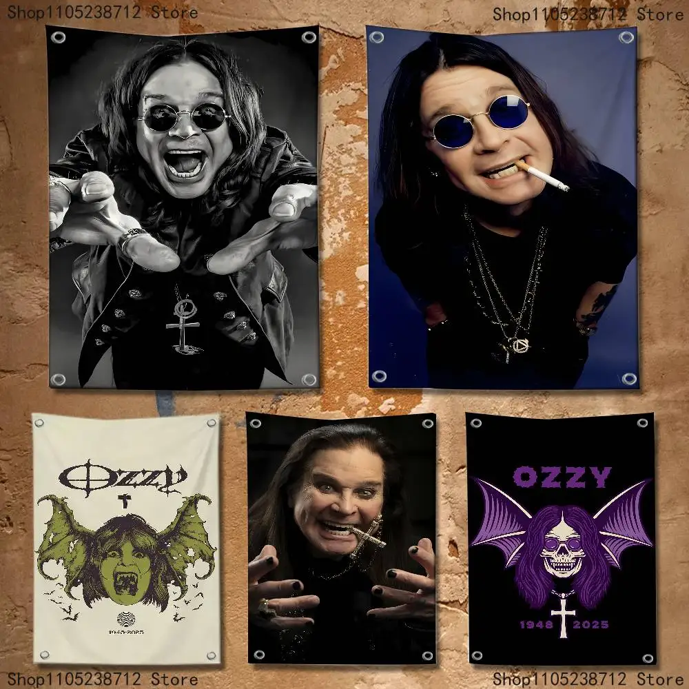 

O-Ozzy Osbourne Flag Tapestry Banner For Bedroom Outdoor Living Room Restaurant Bar Wall Decor Party