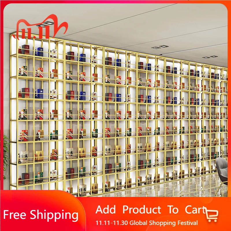 

Antique Storage Bar Cabinet Wine Rack Display Drinks Modern Shelf Bar Cabinet Wine Rack Wall Glass Szafka Drinking Bar Furniture
