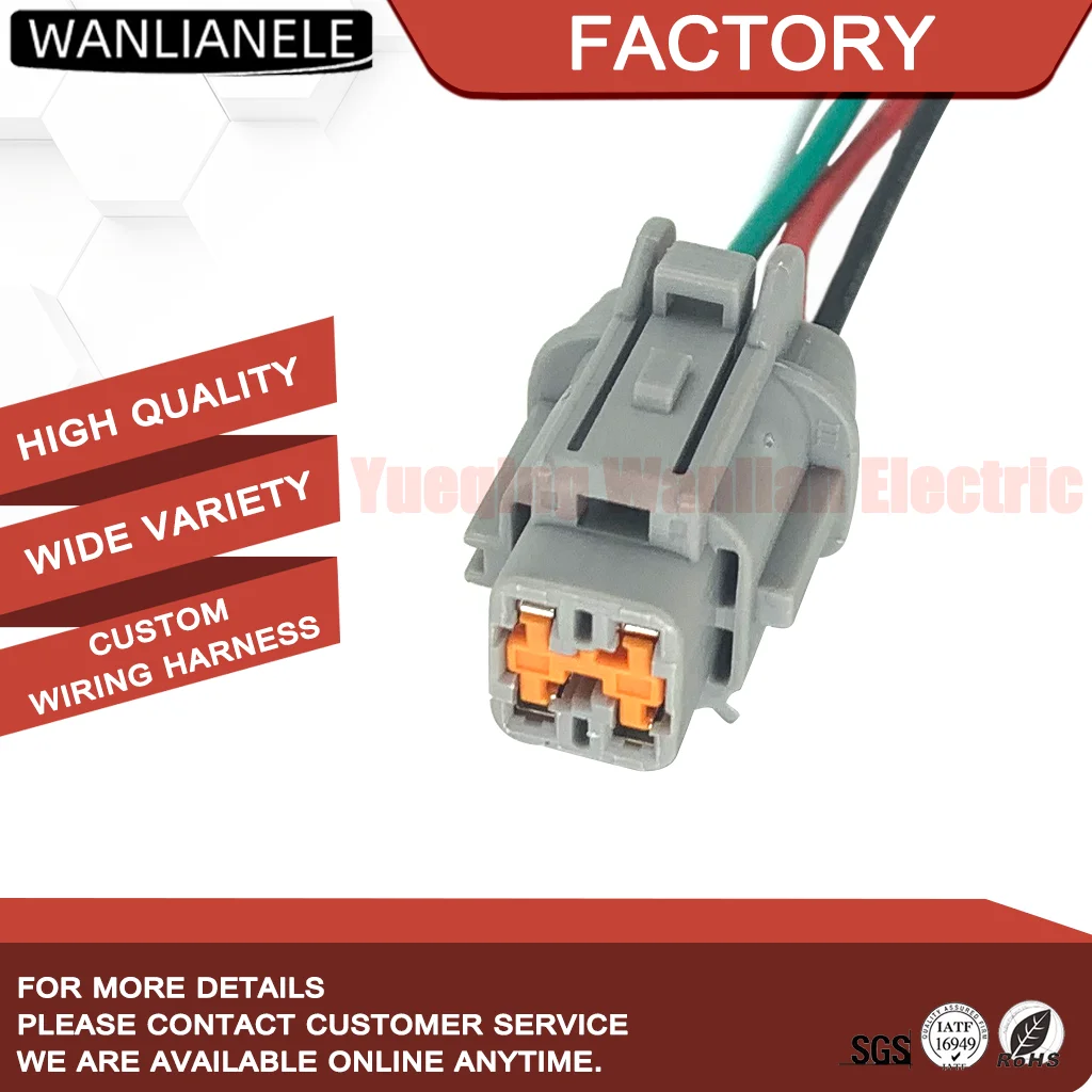 50 Sets PB295-04920 6185-1171 4 Pin Waterproof Connector Female RS04F 2.3mm Kit Fit Nissan O2 Sensor Harness with 15CM Wires
