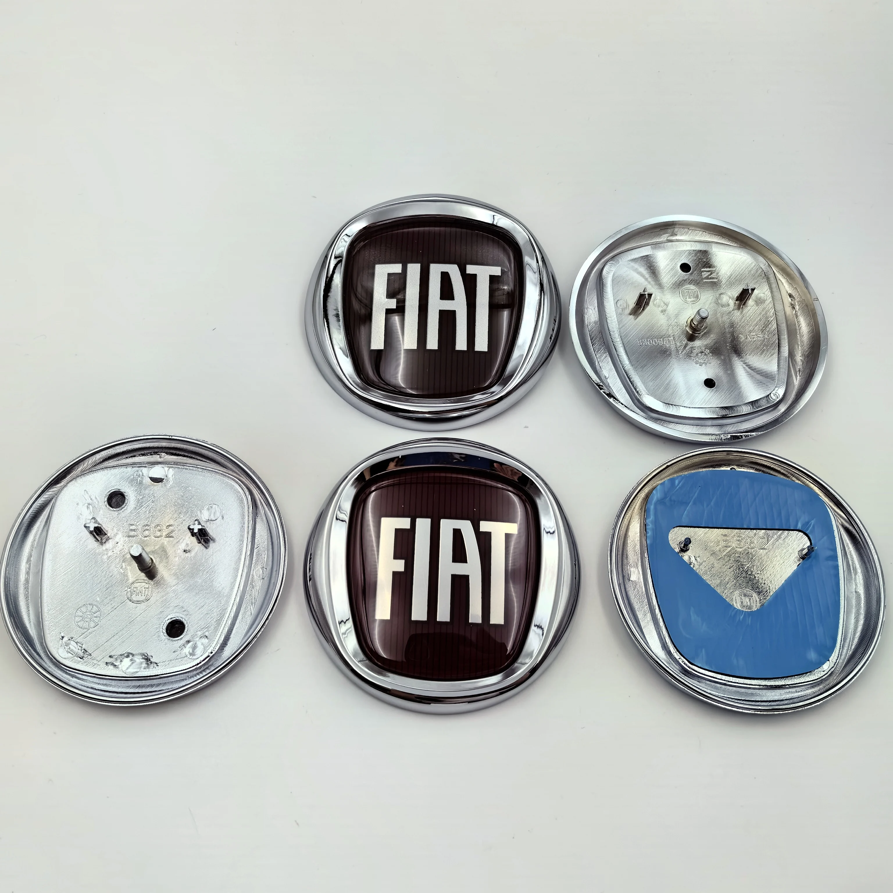 Para emblema ABS de 90/95/100/120mm para capó de coche FIAT, accesorio DobloTipo Panda Ducato Fiorino Grande Punto 500X 500 Freemont Stilo