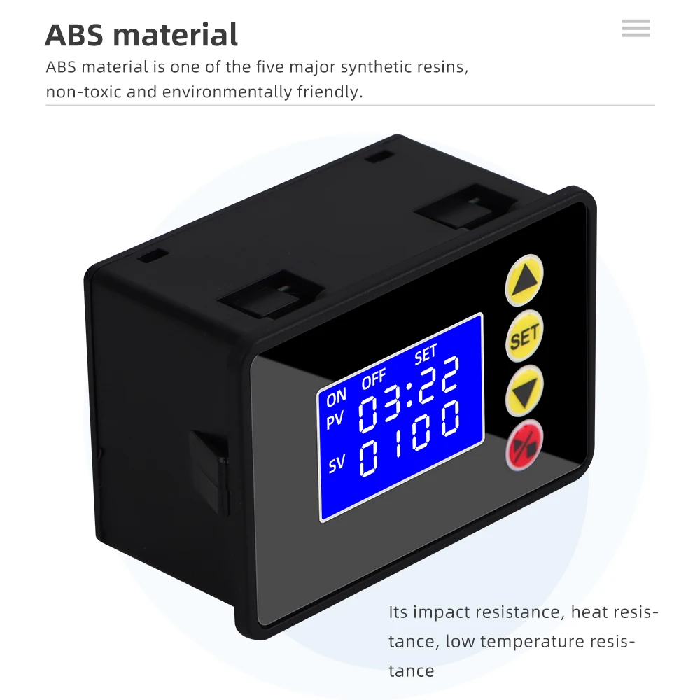 AC DC 110-220V 24V 12V Time Relay 220V LCD Digital Display Programmable Timer Control Switch Adjustable Time Relay Delay