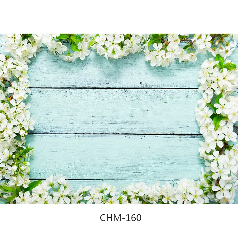 Художественный тканевый фон SHUOZHIKE с цветами и деревянными досками для фотосъемки реквизит для рождественского дня фотографический фон ткань