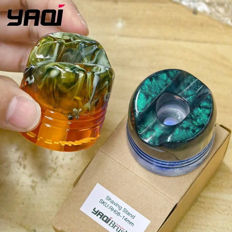 2026 Hot Sale！YAQI Shaving Razor Holder Stand Sagrada Familia & Ocean & Moka Express - Resin Mens Hair Style Beard Accessory