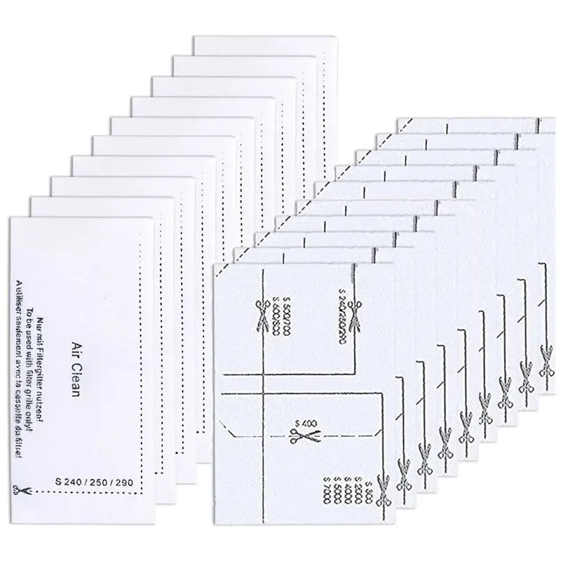 B62B-Vacuum Cleaner Filter For , 10 Pieces Motor Protection Filter And 10 Pieces Vacuum Cleaner Filter Set