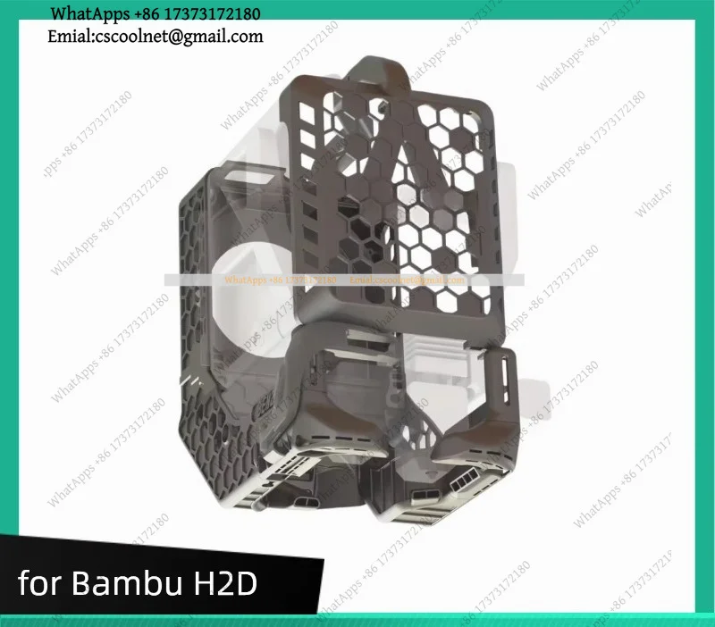 k06 Fan Duct Hotend Extruder Dual Cooling For Bambu Lab H2D H2C 3D Printer Parts