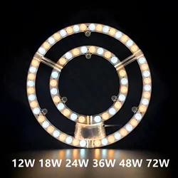 12W 18W 24W 36W 48W 72W 220V 240V LED Ceiling lamp panel lamp replacement chip Source Wick Remould Led High Brightness Lighting