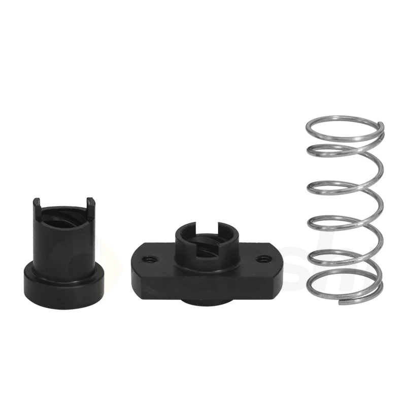 3D Printer Accessories T8 Screw Rod anti-gap Milling Edge Nut Stainless Steel Screw Rod Milling Edge POM anti-backlash Nut