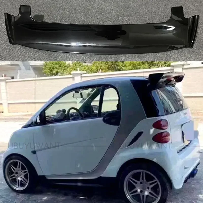 ABS Plastic Unpainted Rear Trunk Wing Rear Lip Spoiler For Merced-Benz Smart Fortwo Foufour 451 453 Spoiler 2009-2019