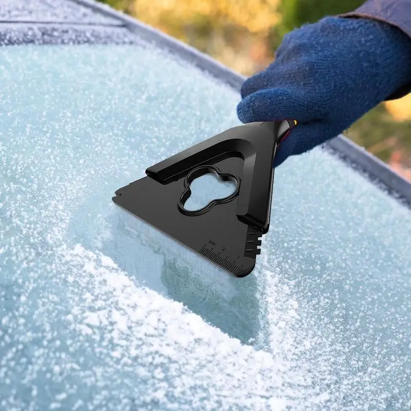 Pengikis es untuk mobil 3-in-1, pengikis penghilang kabut dan salju untuk alat pembersih kendaraan kaca depan mobil untuk truk SUV Off-Road