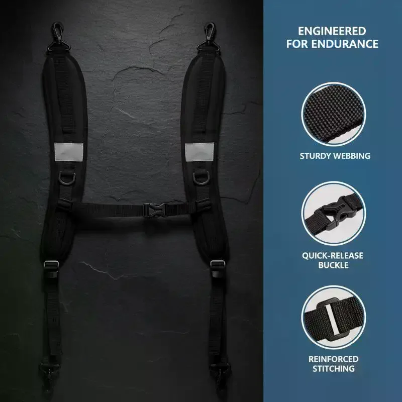 Backpack Replacement Straps Adjustable Soft Padded Breathable Universal Straps for Student School Bags Outdoor Leisure Travel