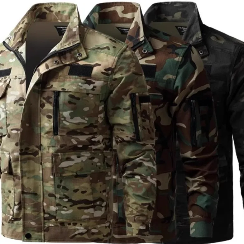 

Winter Military Tactical Set Men Thermal Jacket Pants Combat Workwear Army Camo Hunting Suit Outdoor Training Heavy Duty