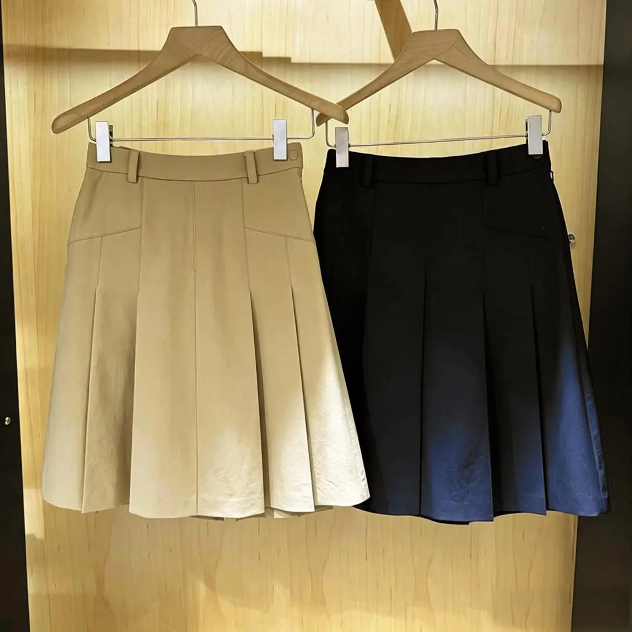 Women Autumn Solid Golf Skirt, Cool Feeling Wrinkle‑Proof Pleated Half Skirt Ladies Athletic Skirt For Golf Outdoor Activity